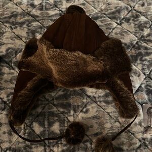 Reversible fur sheepskin head boys